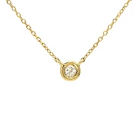 Bezel Diamond .05ct Necklace