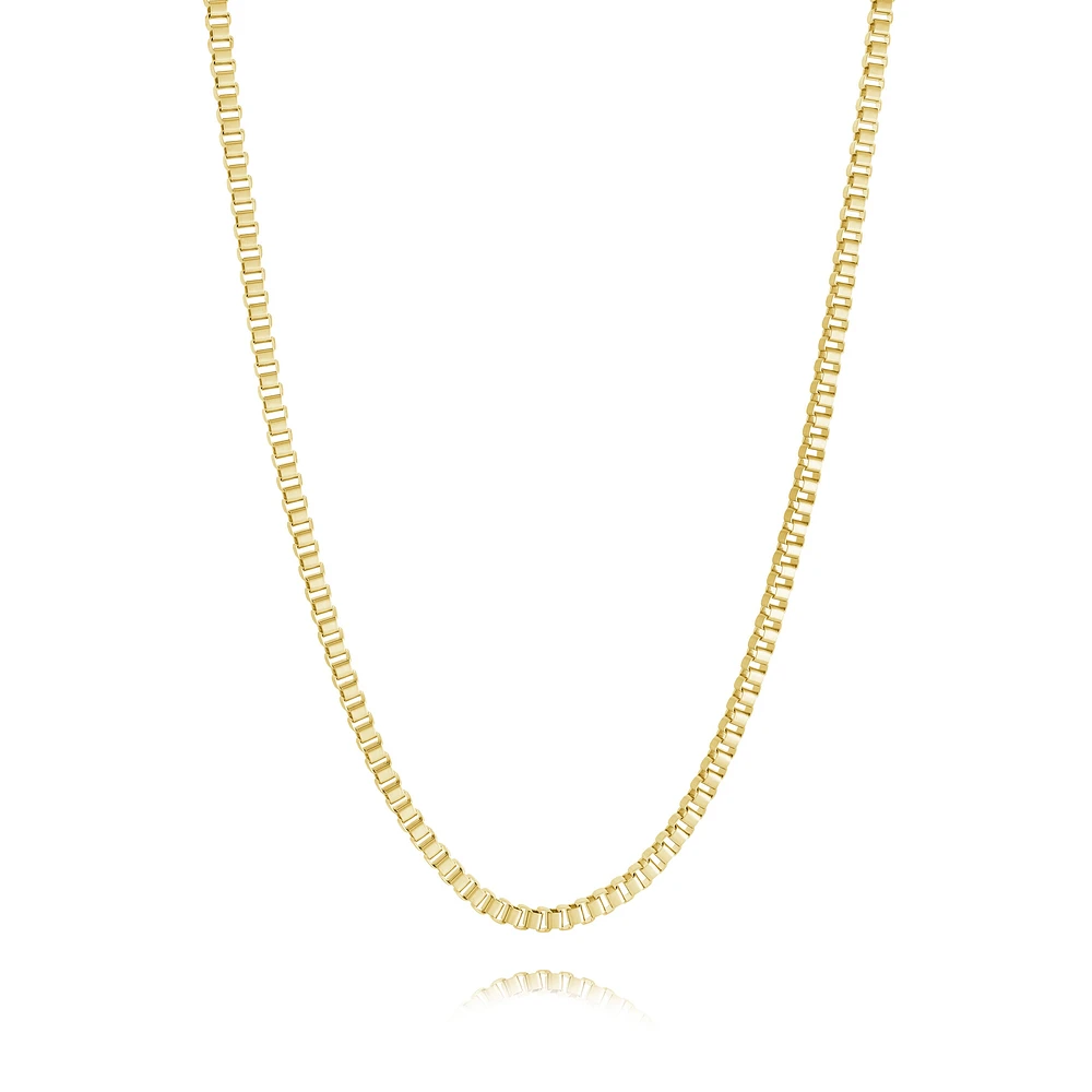 3.3mm Yellow IP Steel Box Square Chain