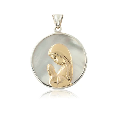 Virgen Nina Two Tone Pendant 25.5mm