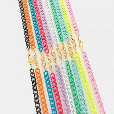 Enamel Curb Link Multi Way Chain