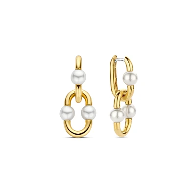 Bead Hardware Pearl Drop Earrings