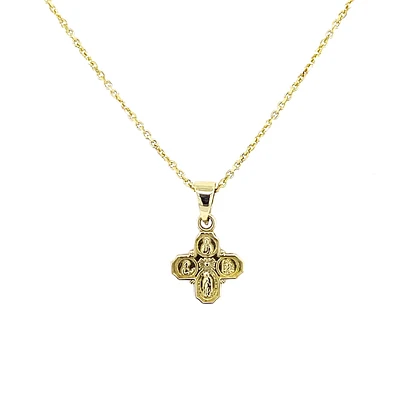 8MM Four Way Cross Pendant