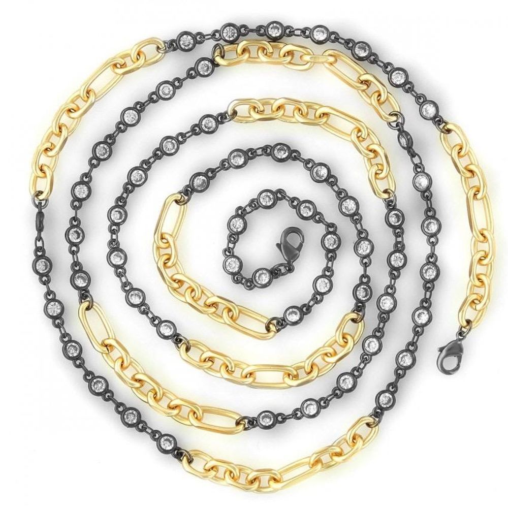 Yellow Gold Matte Multi-way Chain