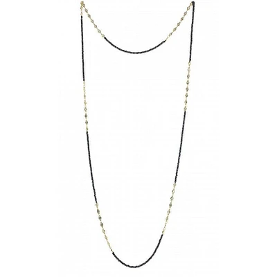 Hematite CZ Extra Long Multi-Way Chain