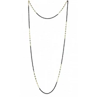 Hematite CZ Extra Long Multi-Way Chain