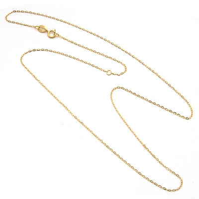 Basic Link Yellow Gold Chain 16-18''