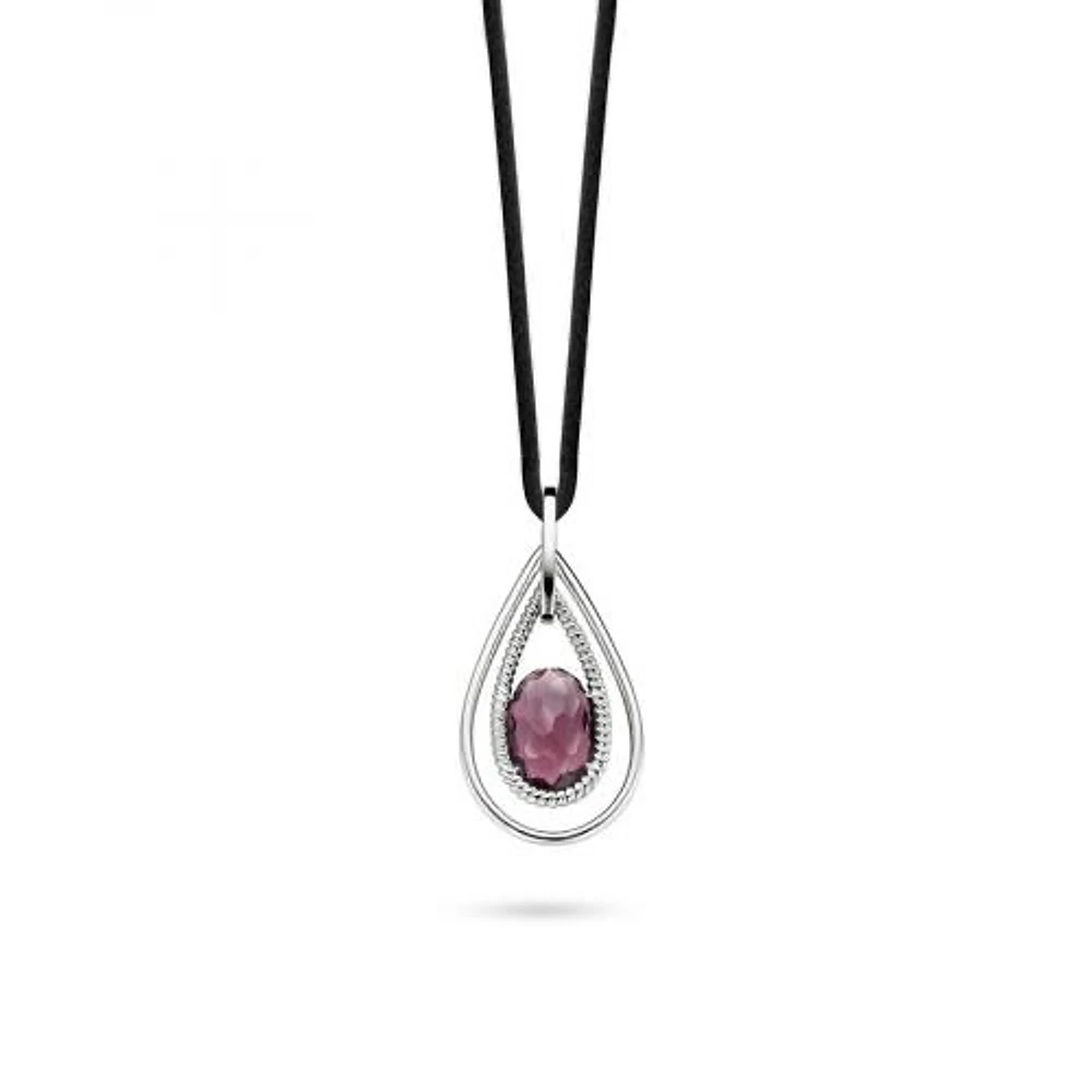 Purple Drop Necklace