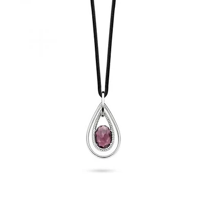 Purple Drop Necklace