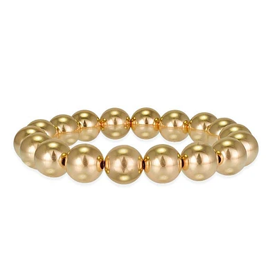 Bead Bracelet 10MM Silver