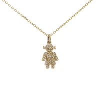 Petit Girl Gold Diamonds Necklace