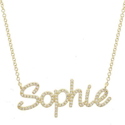 Custom Diamond Name Necklace