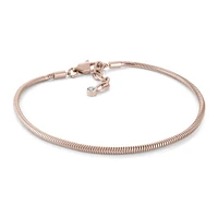 Rose Steel Snake Bracelet