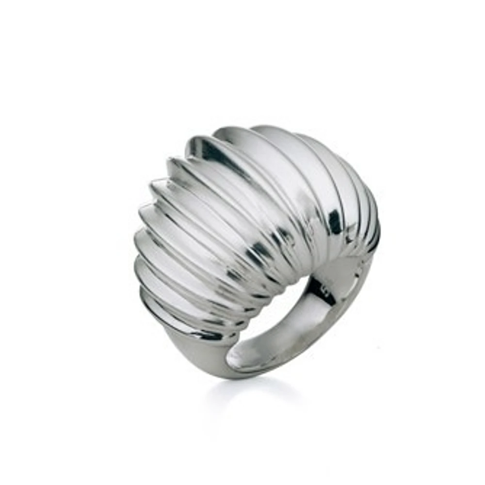 Folli Di Fiori Silver Dome Ring