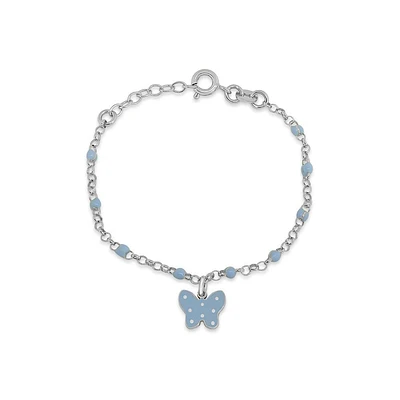 Blue Butterfly Kids Bracelet