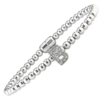 Beads and Initial Bracelet