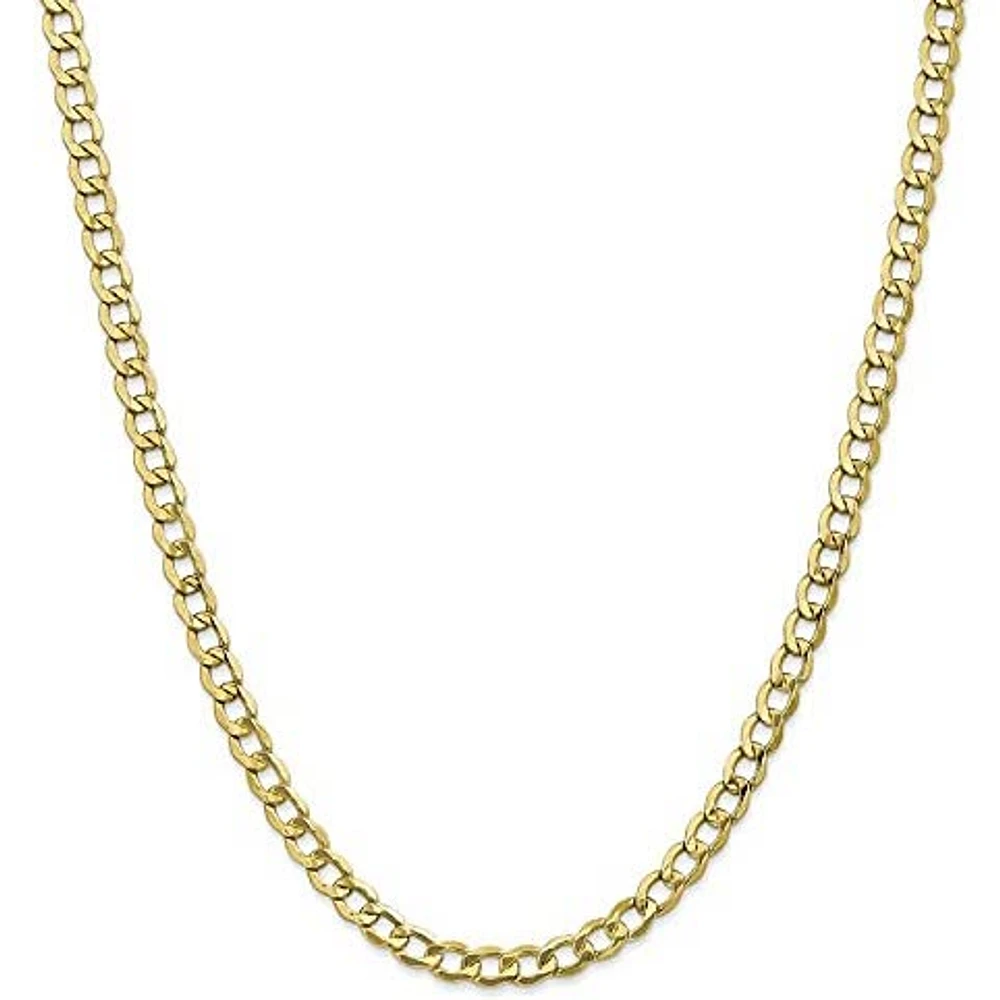Cuban Flat Hollow 5MM Link Chain