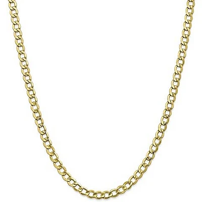 Cuban Flat Hollow 5MM Link Chain