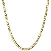Cuban Flat Hollow 5MM Link Chain