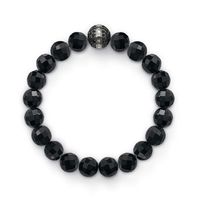 Obsidian Bead Bracelet