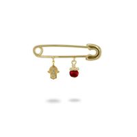 Hamsa Ruby Baby Pin