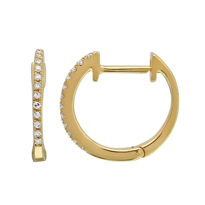 Diamond Huggie 12.5MM  Earrings