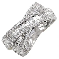 Iconic Crossover Diamond Ring