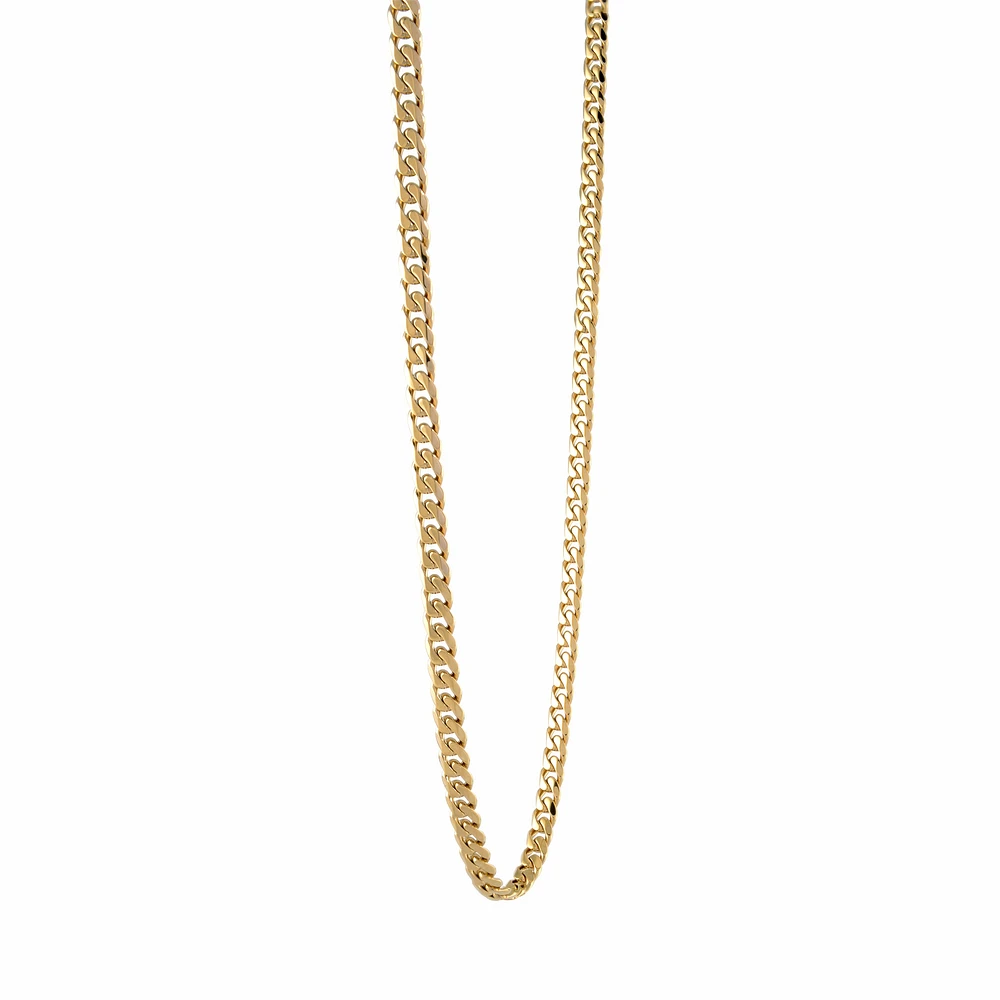 3.3mm Yellow IP Steel Curb Chain