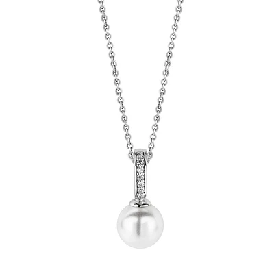 Perfect Pearl Zirconia Necklace