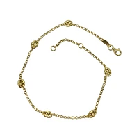 Puffed Mariner Stations Ankle Bracelet