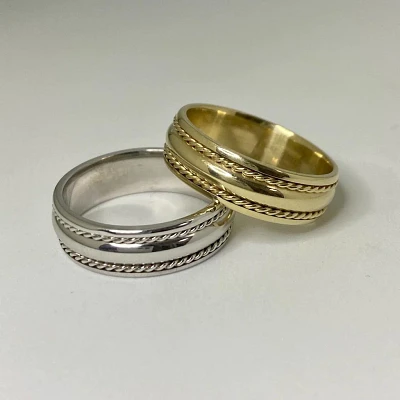 Twisted Rope Wedding Ring