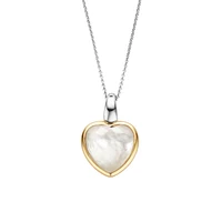Milky White Heart Necklace