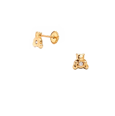 Bear Stud Earrings
