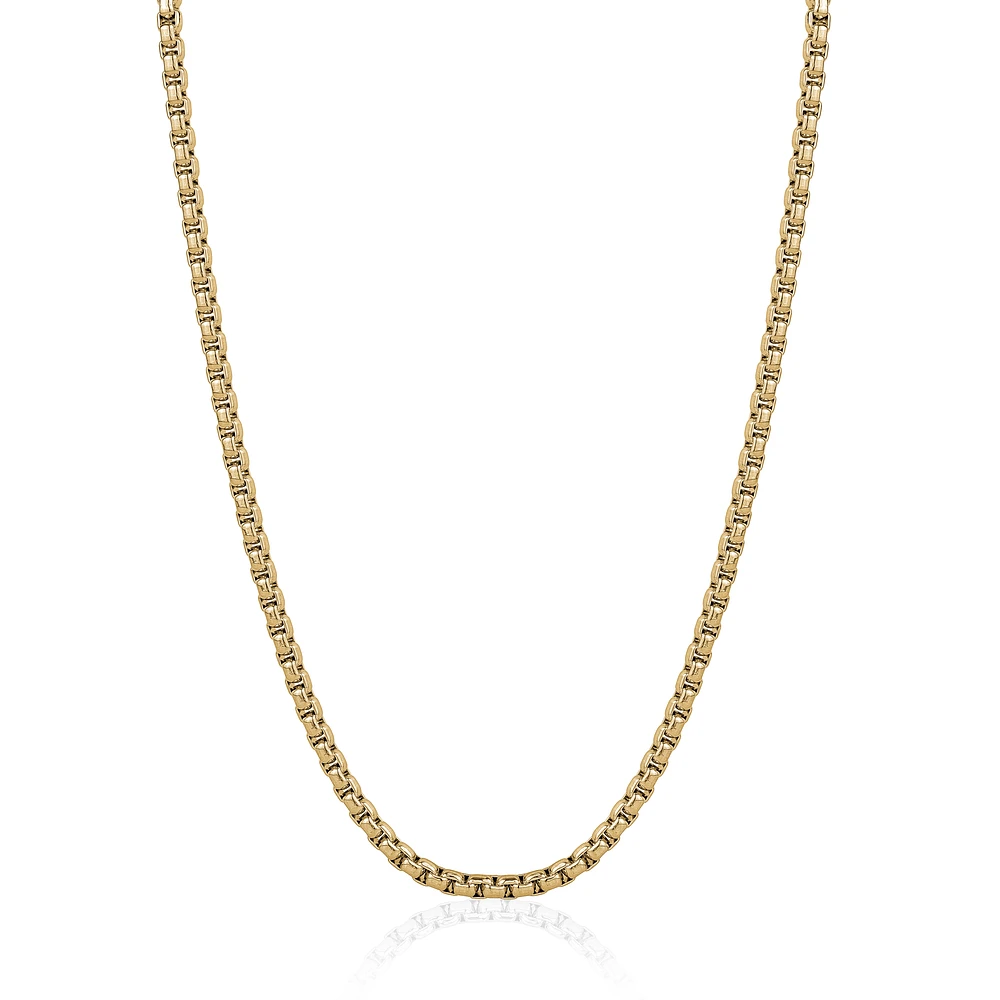 3.5mm Yellow IP Steel Round box Chain