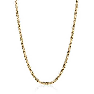 3.5mm Yellow IP Steel Round box Chain