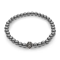Hematite 6mm Stretch Bead Bracelet