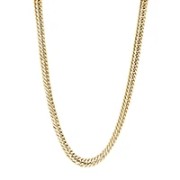 Double Curb Yellow IP Steel Chain