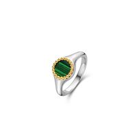 Green Malachite Signet Ring