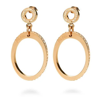 Classy Rose Champagne Earrings