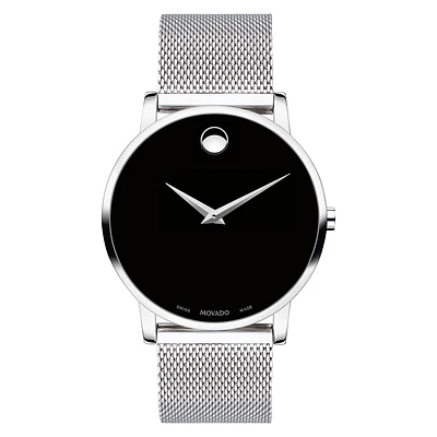 Museum 40mm Black and Steel