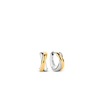 Twist Hoop Golden Earrings