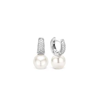 Pave Pearl Earrings