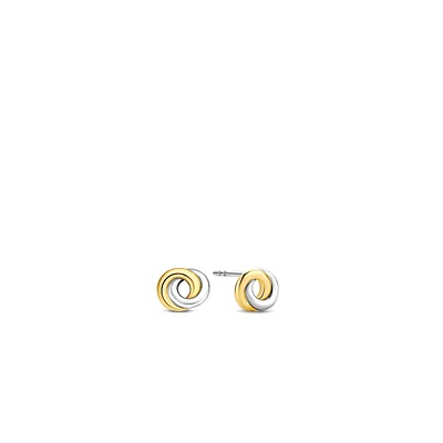 Infinite Wish Two Tone Earrings