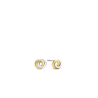 Infinite Wish Two Tone Earrings