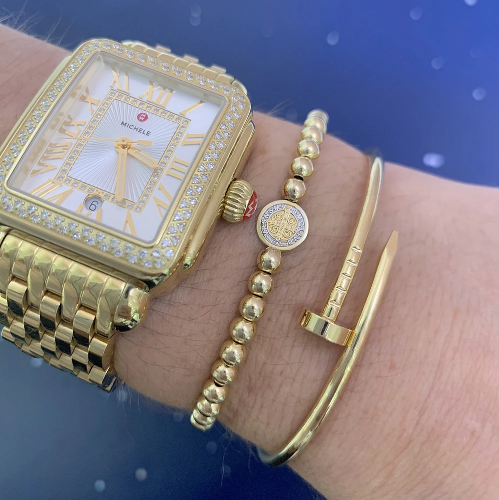 San Benito Medal Bead Bracelet