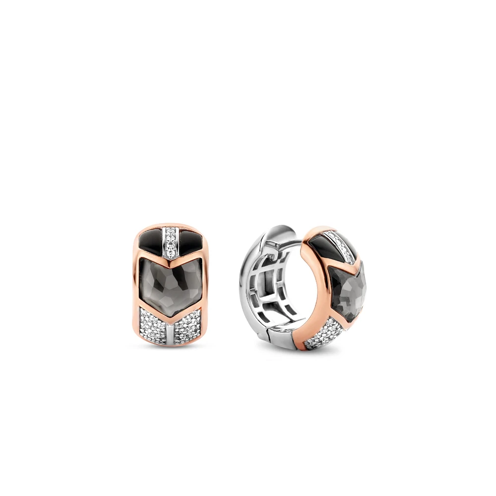 Art Deco Huggie Earrings