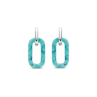 Turquoise Link Earrings
