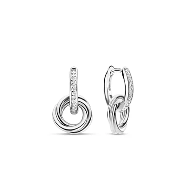 Modern Trinity Silver Earrings