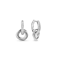Modern Trinity Silver Earrings