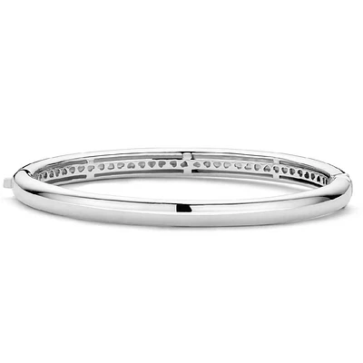 Silver Basic Bangle Bracelet