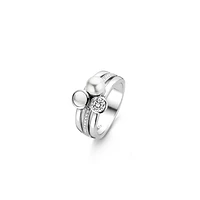 Pearl Trio White Ring